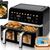 Horkovzdušná fritéza MalTec XL 2 komory s průzorem, objem Náhled obrázku produktu 1