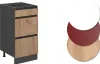 Küchenunterschrank Vicco R-Line Goldkraft Eiche 40 cm Produktbild-Vorschau 5