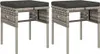 vidaXL 6-tlg. Garten-Lounge-Set mit Kissen Grau Poly Rattan Produktbild-Vorschau 6