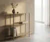 Konsola Saturn 28 x 90 x 81 cm, metalowa, szara Podgląd zdjęcia produktu 7