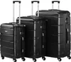 Set de valises Zelsius 3 pièces, noir, valise de voyage en Voir les images du produit 1