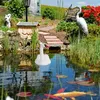 2 x Gartendeko Schwan, schwimmend, zum Festbinden, Produktbild-Vorschau 2