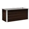 vidaXL Lit surélevé de jardin brun 100 x 40 x 45 cm Acier Voir les images du produit 9