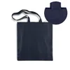 Granatowa torba bawełniana bio 38×42 cm – wytrzymała, Podgląd zdjęcia produktu 3