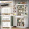Merax Küchenschrank mit 2 Regaltüren, Sideboard mit Produktbild-Vorschau 9