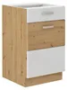 Base 50 Rovere Artisan + bianco lucido Mobile cucina Guida Anteprima dell’immagine prodotto 1