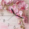 Wanduhr aus Glas mit Motiv Orchideen_tabletop- 30 x 30 cm - Produktbild-Vorschau 1