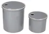 Two gray ceramic storage containers with lids are shown against a white background. Produktbild-Vorschau
