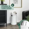 eluno Poubelle à poussoir 35 litres en tôle d'acier, Voir les images du produit 2