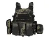 VOJENSKÁ TAKTICKÁ VESTA 600D MOLLE LOADERS Black Camo Náhled obrázku produktu 1