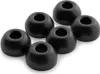 A group of black earbud tips on a white background. Produktbild-Vorschau
