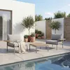 home24 Modulares Loungeset - 3-teilig - Stahl / Olefin Produktbild-Vorschau 3