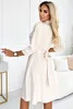 Numoco Hemdblusenkleid für Damen Sandy beige L Produktbild-Vorschau 2