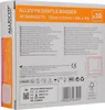The image shows the retail packaging of a medical dressing. Produktbild-Vorschau