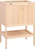 vidaXL Klec pro křečky 55 x 40 x 80 cm jedlový masiv Náhled obrázku produktu 5