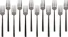 Kuchengabeln aus Edelstahl – 15 cm – Schwarz – 12er-Pack Produktbild-Vorschau 1