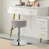 Duhome Hocker Samt Grau, höhenverstellbar, drehbar & Produktbild-Vorschau 2