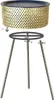 Table d'appoint tressée en fer, diamètre 40 cm, hauteur 65 Voir les images du produit 7