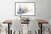 MuchoWow® Gerahmtes Poster Baum - Schnee - Winter 90x60 cm Produktbild-Vorschau 3