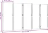 vidaXL 5-tlg. Paravent Hellgrau 350x180 cm Produktbild-Vorschau 8