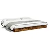 vidaXL Cadre de lit sans matelas chêne fumé 180x200 cm bois Voir les images du produit 1