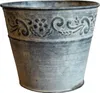 Blumentopf aus Zink mit Ornament, Höhe ca. 10 cm, Ø oben Produktbild-Vorschau 5