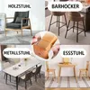 A collage of four different furniture settings and a close-up of a chair leg protector. Produktbild-Vorschau