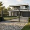Home Deluxe - Dvoukřídlá zahradní brána ADITUS - antracit, Náhled obrázku produktu 2