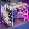 Merax  Detská poschodová posteľ 90 x 200 cm s písacím Náhľad obrázku produktu 3