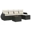 The Living Store 6-tlg. Garten-Sofagarnitur mit Kissen Produktbild-Vorschau 3