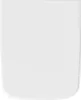 A white toilet seat lid shown from the front. Produktbild-Vorschau