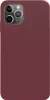 A close-up back view of a burgundy smartphone case. Produktbild-Vorschau