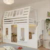 Etagenbett, Hochbett, Kinderbett, Holzbett, Hausbett Produktbild-Vorschau 9