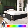 MODFU Čalouněná postel 90 × 200 cm pro mládež s čalouněným Náhled obrázku produktu 3