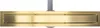 A close-up, front-facing view of a gold-colored shower drain with a gray pipe attachment. Náhled obrázku produktu