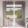 vidaXL Zasłony woalowe z oczkami 2 szt. Brązowy 140x225 cm Podgląd zdjęcia produktu 2