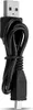 A black USB cable with a standard USB-A connector on one end and a micro-USB connector on the other, coiled and secured with a black tie. Produktbild-Vorschau