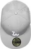 A top-down view of a grey baseball cap. Produktbild-Vorschau