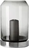 Fink ORELIA, Windlicht mit Glas, Glas, grau, silberfarben, Produktbild-Vorschau 1