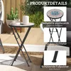 Outsunny Beistelltisch klappbar Gartentisch mit Produktbild-Vorschau 6