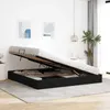 Ottoman Bettgestell mit Speicher Schwarz 200 x 200 cm Samt Produktbild-Vorschau 4