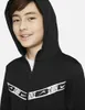 Nike B NSW REPEAT PK FZ HOODIE BLACK/BLACK/WHITE Anteprima dell’immagine prodotto 7