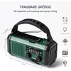 Solar Radio, Tragbar Kurbelradio Dynamo Radio mit AM/FM, Produktbild-Vorschau 2
