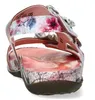 Laura Vita Damen Sandalette Blumenapplikationen mit Produktbild-Vorschau 5