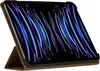 A tablet in a brown case, propped up on a surface. Produktbild-Vorschau