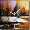 Coloray Uhr auf Leinwand 30x30 cm Wand Uhr Dekoration Produktbild-Vorschau 1
