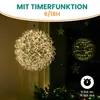 Aluminium-Drahtkugelkugel 40 cm mit 200 LED warmweiß Produktbild-Vorschau 4