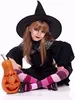 10er Pack Hexenhut Schwarz Halloween Party Hüte Kostüm Produktbild-Vorschau 3