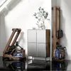 Two rowing machines are shown in a room with a cabinet and a plant. Produktbild-Vorschau