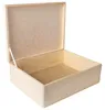 Creative Deco XL Grote houten kist met deksel, 40x30x14 cm Productafbeelding-voorbeeld 1
